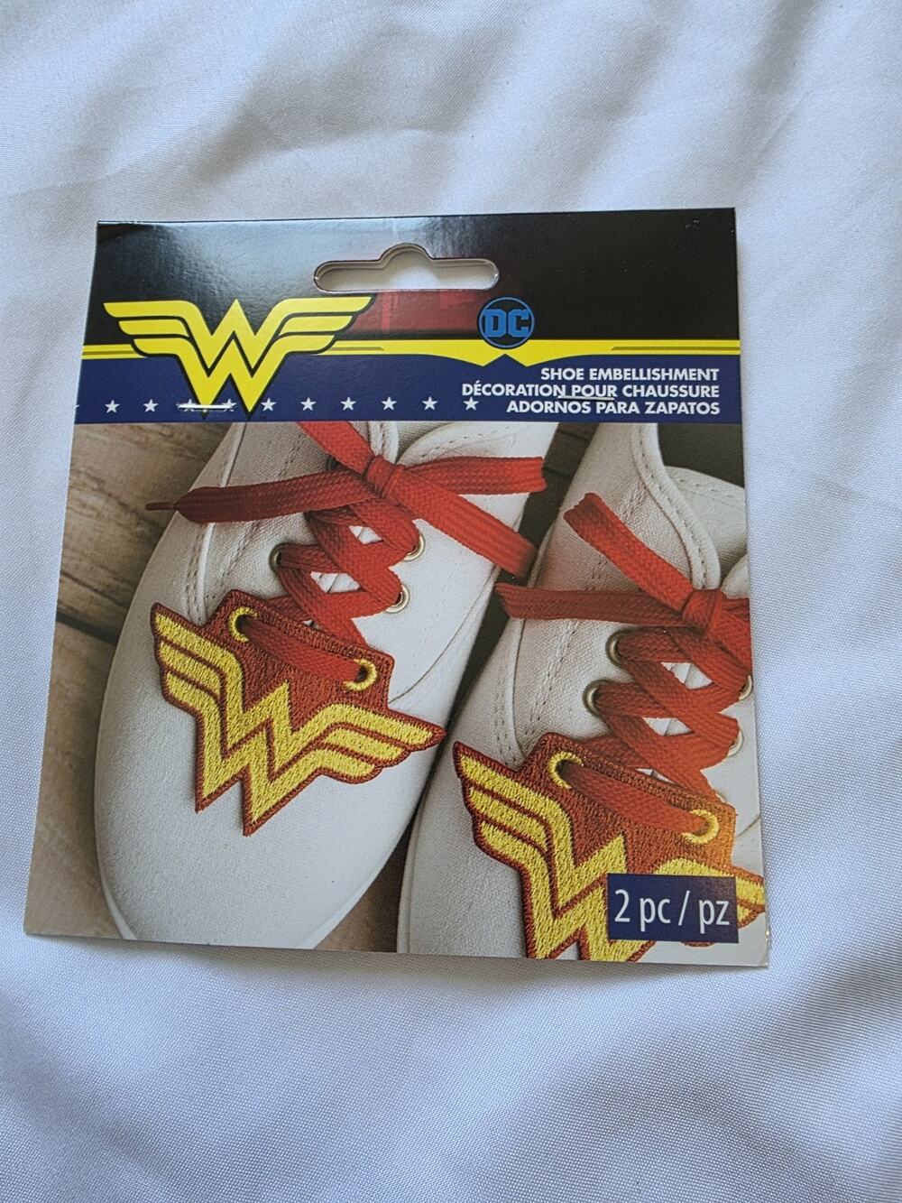 shoe embellishments Wonder Woman